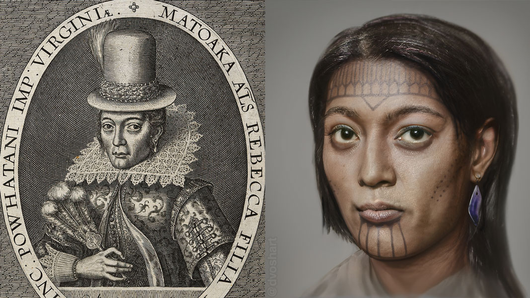 Pocahontas / Matoaka: English engraving and realistic reconstruction